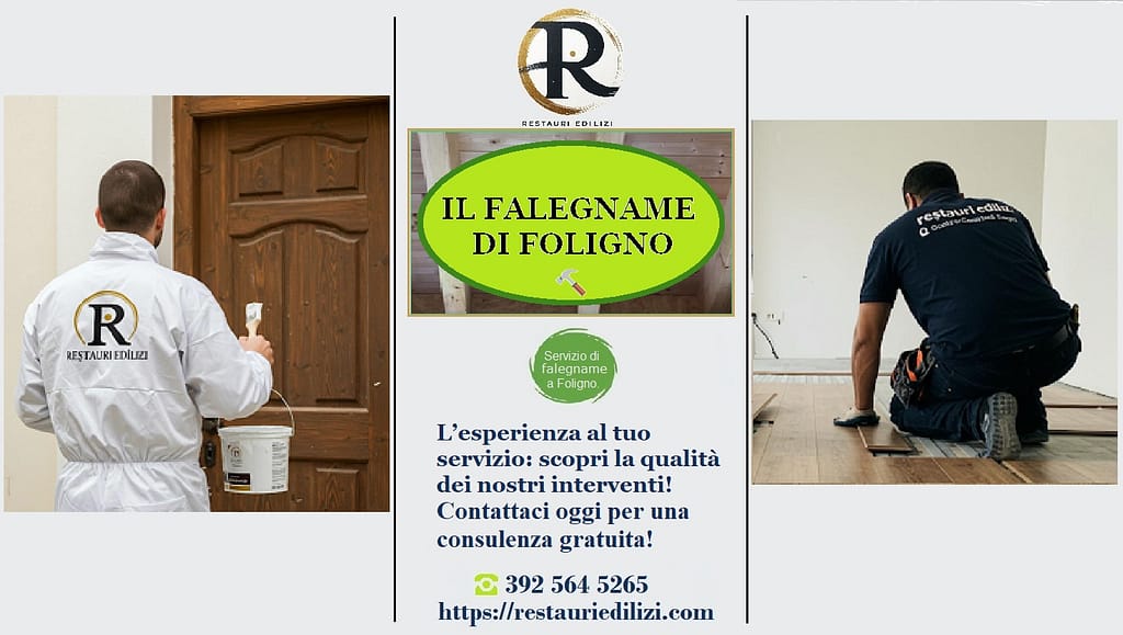 Locandina per servizi di falegnameria