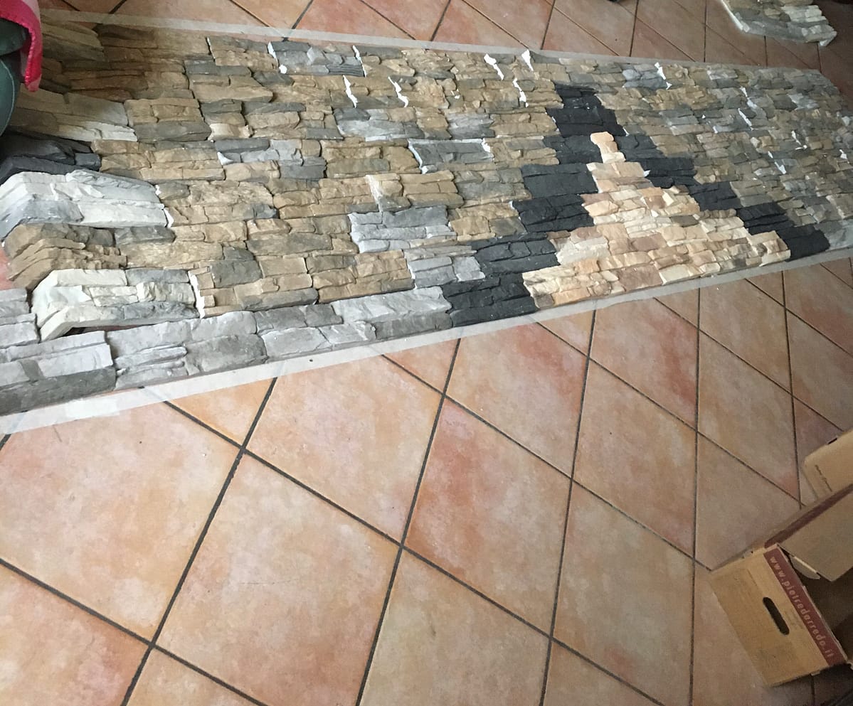 preparazione di posa per decori materici di design a Foligno