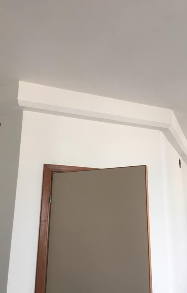 Muro interno tinteggiato con pitture eco compatibili a Bastia Umbra