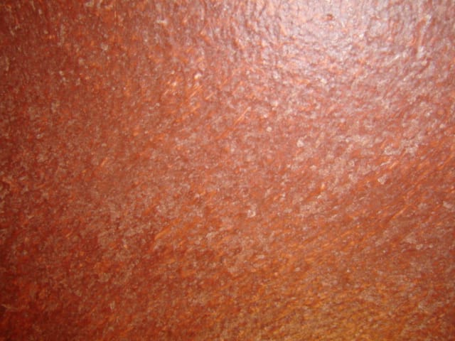 Pittura decorativa spugnata toni caldi effetto terre fiorentine a Foligno