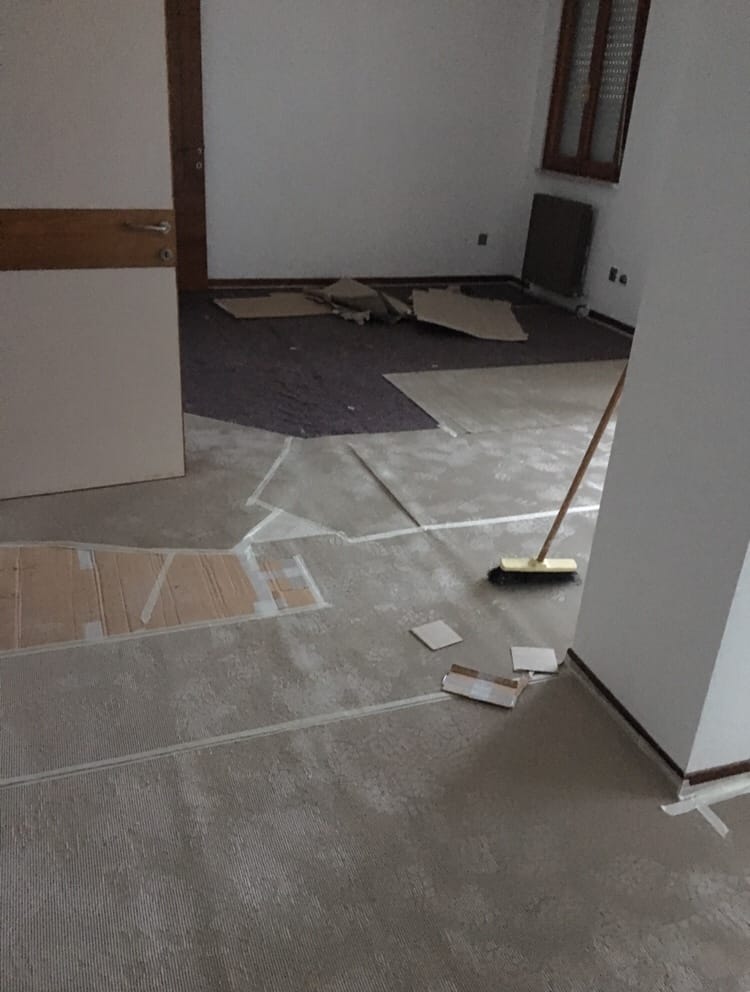 Protezione totale superfici e oggetti durante lavori edili con Protocollo RCQ