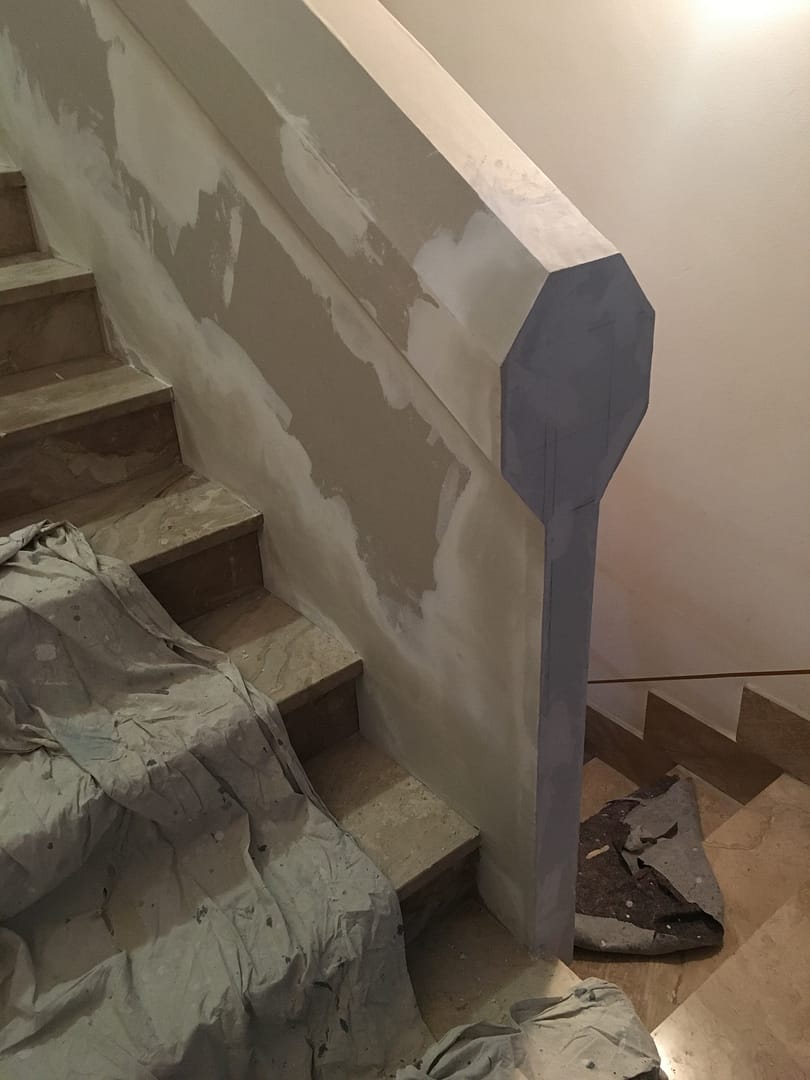 scorri mano in cartongesso